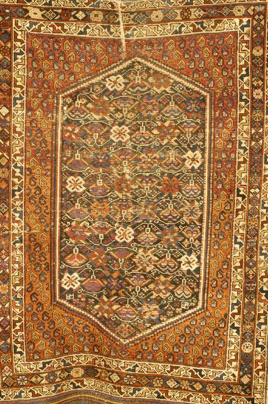 Afshar Antik, Persien, um 1900, Wolle auf Wolle, ca. 155 x 115 cm, Schätzwert: 950.- EURO, EHZ: 5