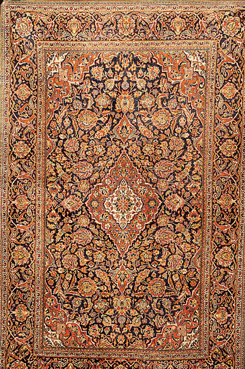 Keschan Kork alt, Zentralpersien, um 1920, Korkwolle, ca. 206 x 133 cm, Schätzwert: 4500.- EURO, EHZ: 3, insgesamt in einen guten Zustand, edler ...