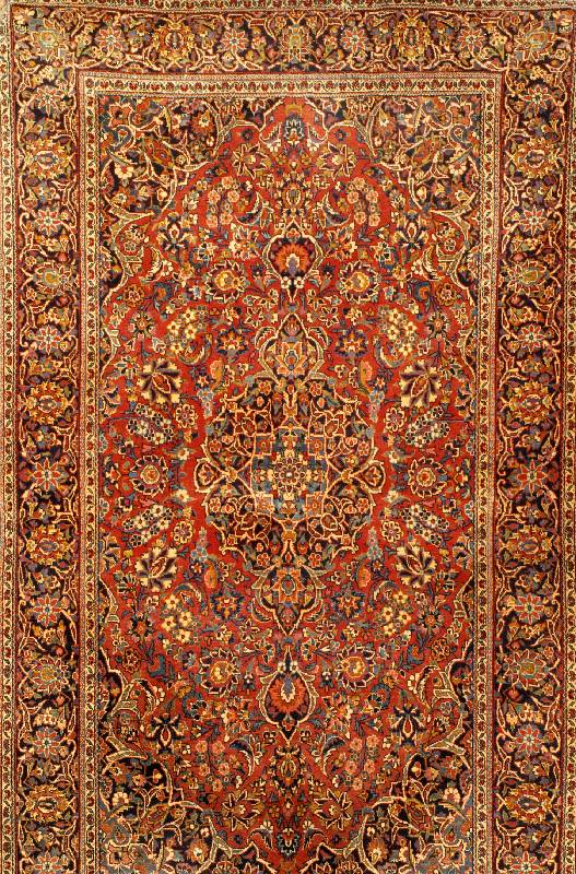 Keschan Kork alt, Zentralpersien, um 1910/20, feine hochwertige Korkwolle, ca. 226 x 130 cm, Schätzwert: 4900.- EURO, EHZ: 2 (seh r guter ...