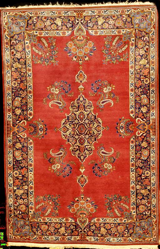 Keschan Kork alt, Zentralpersien, um 1910, sehr feine Korkwolle, ca. 203 x 132 cm, SchÄtzwert: 7900.- EURO, EHZ: 2 (Altersbedingt in einen ...