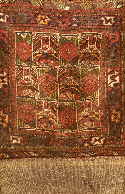 Offene Tasche, Persien, um 1910, Wolle auf Wolle, ca. 295 x 60 cm, Schätzwert: 950.- EURO, EHZ: 3, sehr seltene Grösse, Chamseh gebi et