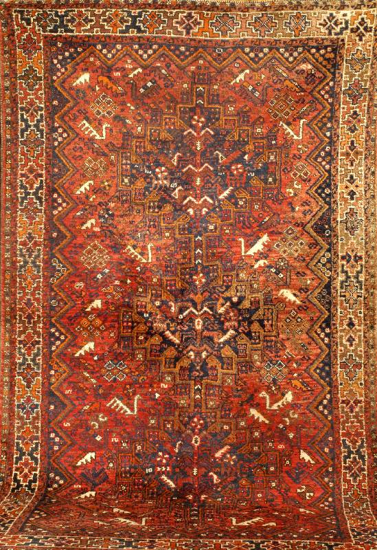 Shiraz alt, Persien, um 1950, Wolle auf Wolle, ca. 245 x 146 cm, Schätzwert: 650.- EURO, EHZ: 3-4