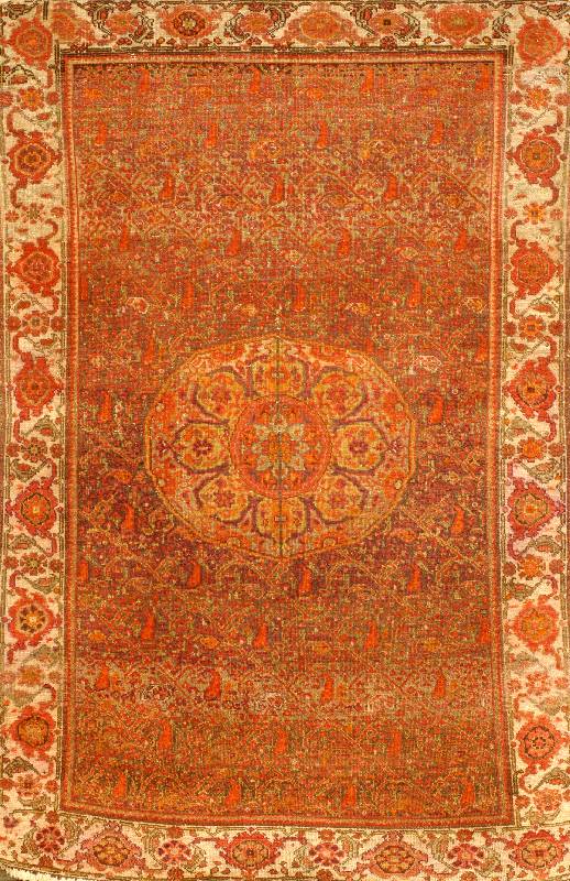 Malayer Antik, Persien, um 1890, Wolle auf Baumwolle, ca. 195 x 127 cm, Schätzwert: 4500.- EURO, EHZ: 3-4, schöne farbgestalt, seh r seltenes ...