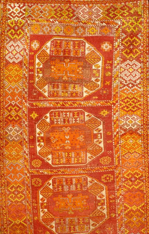Erzerum, Türkei, um 1900, Wolle auf Wolle, ca. 230 x 124 cm, Schätzwert: 3500.- EURO, EHZ: 3-4, sehr selten, Antik