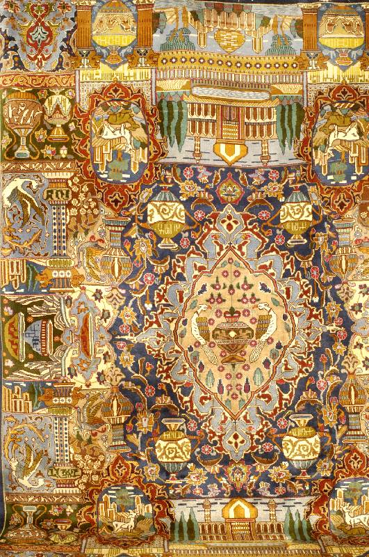 Kaschmar, Persien, ca. 30 Jahre, Wolle auf Baumwolle, ca. 345 x 245 cm, Schätzwert: 2200.- EURO, EHZ: 2 (Altersbedingt in einen se hr guten ...