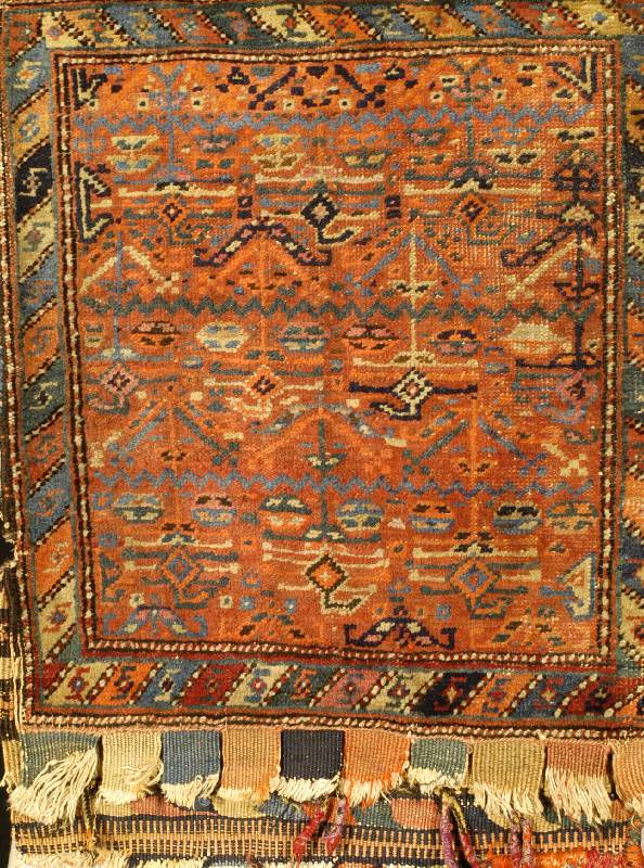 Tache Bidjar, Persien, um 1900, Wolle auf Wolle, ca. 64 x 47 cm, SchÄtzwert: 1200.- EURO EHZ: 4, Antik, sehr selten und SammelwÜrdig.
