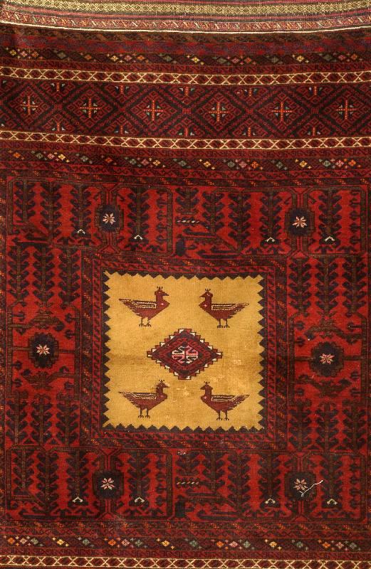 HÜhner Belutsch, Persien, um 1940, Wolle auf Wolle, ca. 163 x 78 cm, SchÄtzwert:1100.- EURO, EHZ: 4