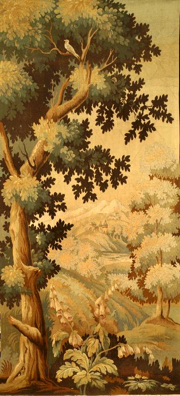 Vedure Antik, Flandern, 18.Jahrhundert (ca. um 1800), ca. 300 x 127 cm (sehr seltenes und ausgefallenes Maß), gut als Wandteppich geeig net, sehr ...
