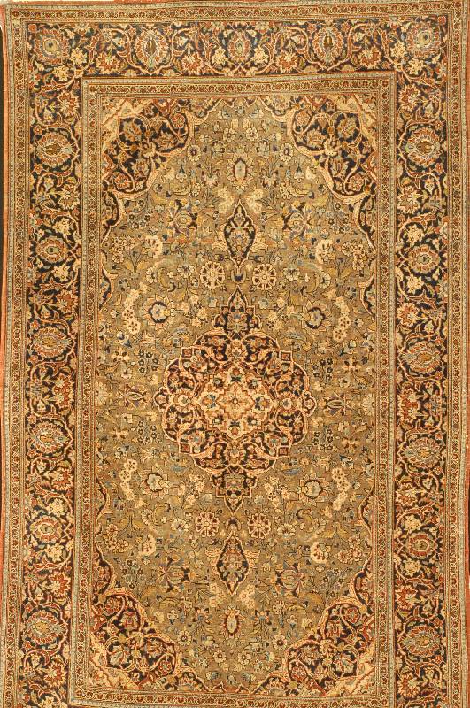 Keschan, Persien, um 1920, Wolle auf Baumwolle, ca. 218 x 130 cm, SchÄtzwert: 4500.- EURO, EHZ: 3, gesamt guter Erhaltungszu stand, gute feste ...