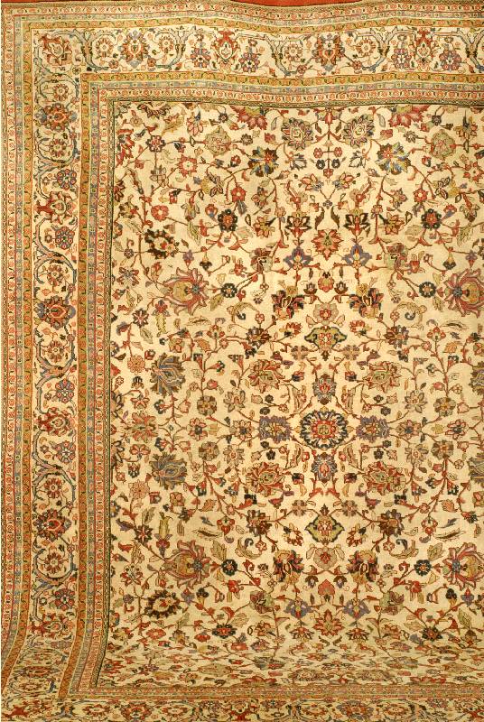 Sarogh, Persien, um 1930, Wolle auf Baumwolle, ca. 365 x 283 cm, Schätzwert: 3500.- EURO, EHZ: 3-4, gute feste und robuste Knüpfqualität. ...