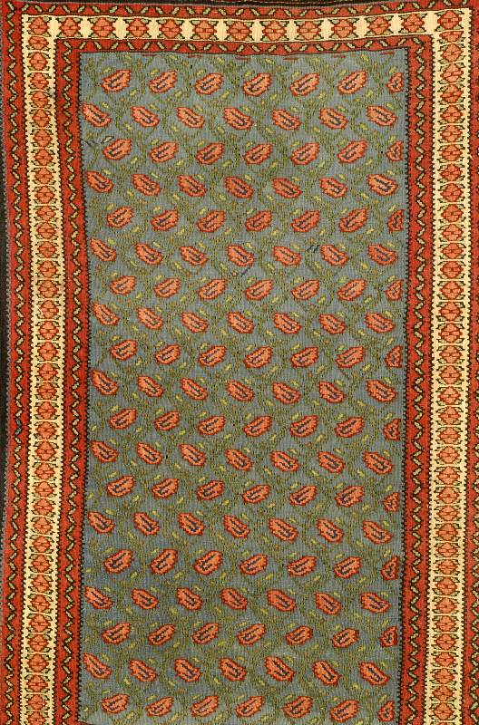 Senneh, Persien, ca. 60 Jahre, Wolle auf Baumwolle, ca. 165 x 106 cm, SchÄtzwert: 1200.- EURO, EHZ: 2 (sehr guter Zustand), selt ener TÜrkiser ...