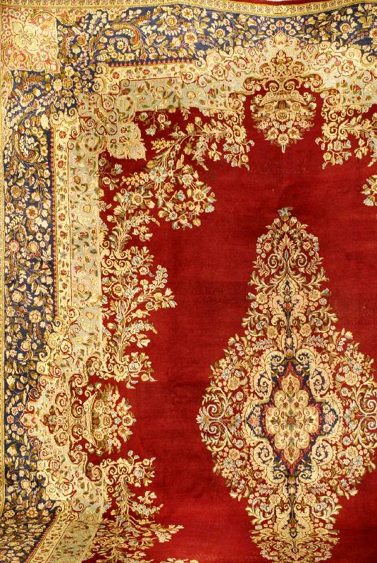 Kerman alt, Persien, um 1940, Wolle auf Baumwolle, ca. 432 x 308 cm, SchÄtzwert: 1950.- EURO, EHZ: 4. Gute feste KnÜpfung, sehr edel ...