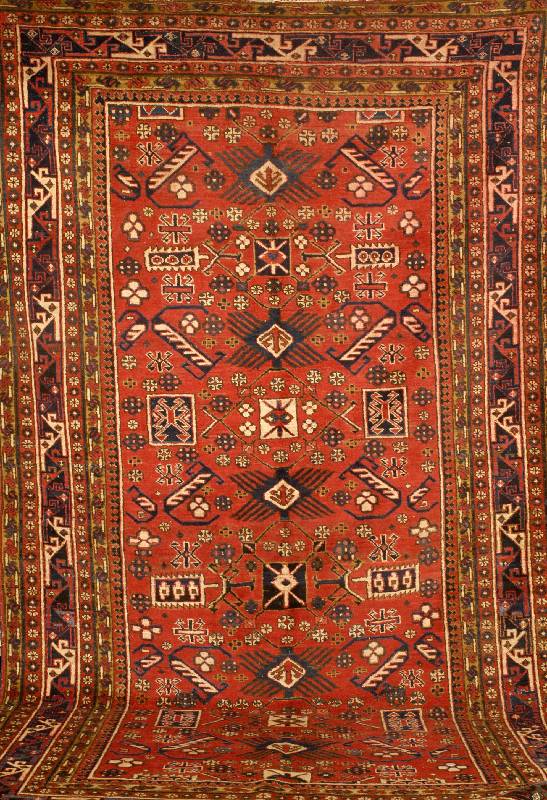 Shirvan, Russland, um 1940, Wolle auf Baumwolle, ca. 268 x 155 cm, Schätzwert: 1900.- EURO, EHZ: 2-3, altersbedingt in einen guten ...