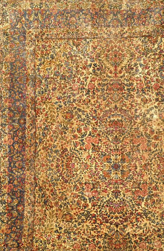 Kerman Lawer (Us Re-Import), Südpersien, um 1900, Wolle auf Baumwolle, ca. 352 x 267 cm, Schätzwert: 4400.- EURO, EHZ: 4. Feine Knüpfun g, ...