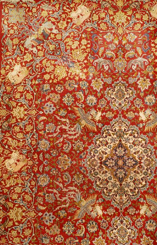 Nadjafabad alt, Persien, um 1950, Wolle auf Baumwolle, ca. 366 x 269 cm, Schätzwert: 3200.- EURO, EHZ: 3 (altersbedingt in einen gu ten ...