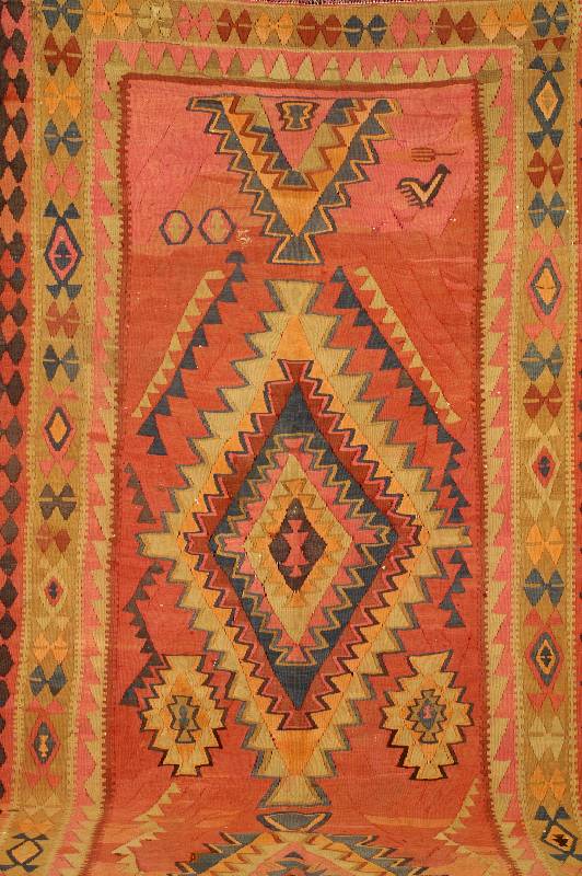 Shasawan Kelim, Persien, ca. 50 Jahre, Wolle auf Baumwolle, ca. 310 x 145 cm, Schätzwert: 1100.- EURO, EHZ: 3