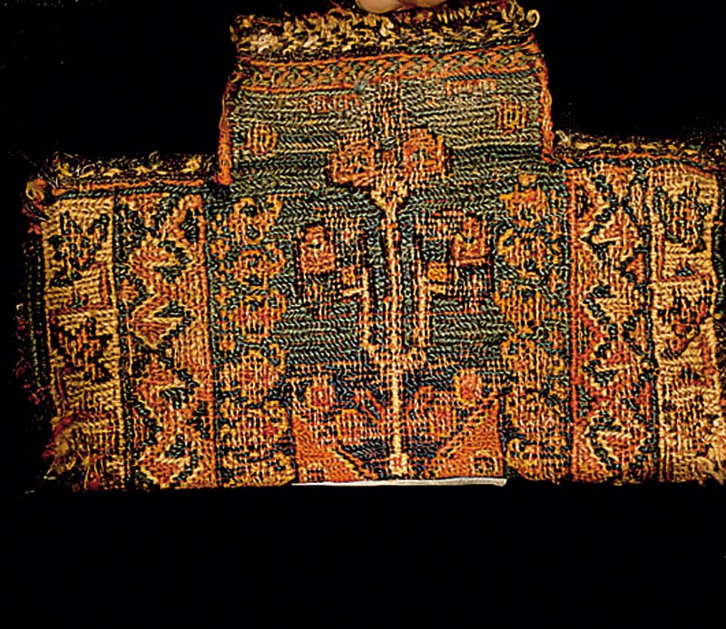 Teppichwerkzeug Tasche, Afshar, um 1880, Wolle auf Wolle, ca. 30 x 15 cm, SchÄtzwert: 850.- EURO, mit Lebensbaum Motiv, EHZ: 4-5