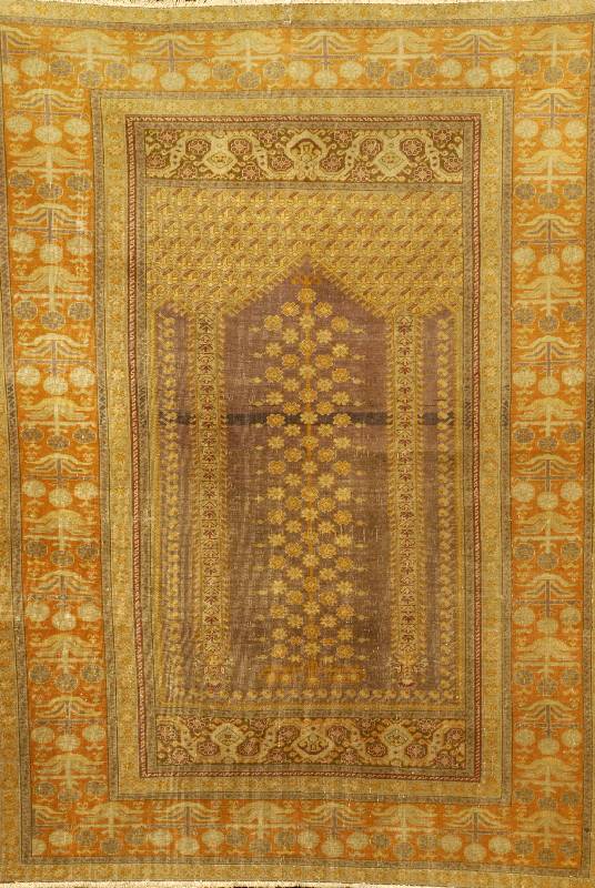 Kula Antik (Friedhofsteppich, Türkei, um 1840, Wolle auf Wolle, ca. 163 x 121 cm, Schätzwert: 3700.- EURO, EHZ: 4, sehr selten u nd Sammelwürdig, ...