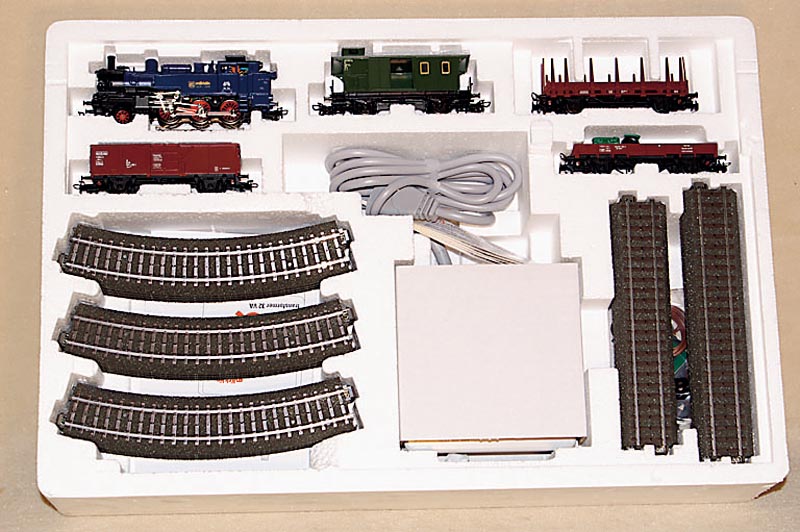 MÄrklin-Starter-Set, 90er Jahre, Spur HO, Nr . 29175, vollst., im orig. Karton, unbespielt