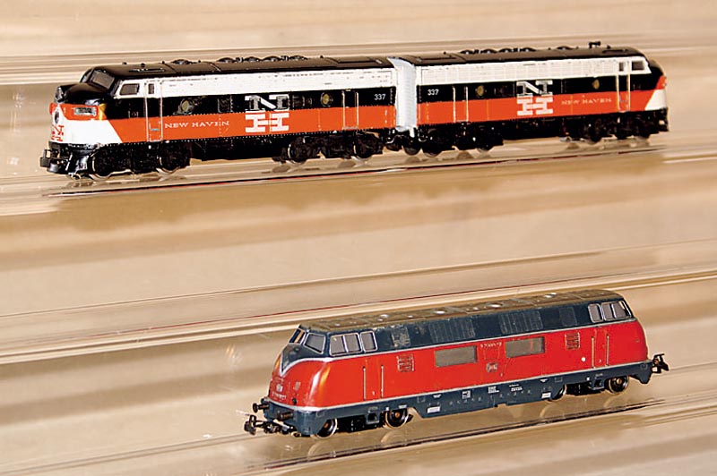 Diesellok, MÄrklin, 70er J., Spur HO, Nr. 3021, im orig. Karton, lt. Einl. intakt, l. bespielt