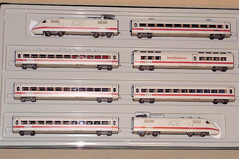 ICE-Amtrak, MÄrklin, 1993, Spur HO, Nr. 3700 , komplett, im orig. Karton, unbespielt, digital