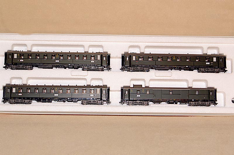Wagen-Set "Schnellzugwagen DRG", MÄrklin, 90er Jahre, Spur HO, Nr. 42751, komplett, im orig Karton, unbespielt