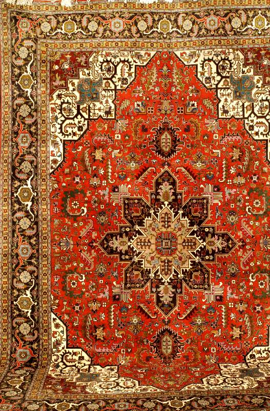 Täbriz fein (Heriz Motiv), Nordpersien, ca. 15 Jahre, feine strapazierfähige Korkwolle, ca . 370 x 248 cm, Schätzwert: 12000.- EURO, EHZ: 1-2 ...