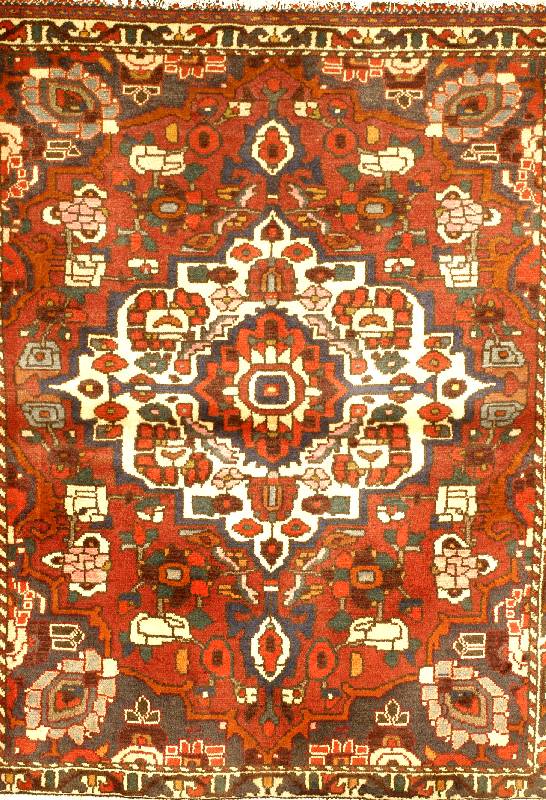 Bachtiar, Persien, 50 Jahre Wolle auf Baumwolle, ca. 147 x 120 cm, Schätzwert: 850.- EURO.EHZ 3