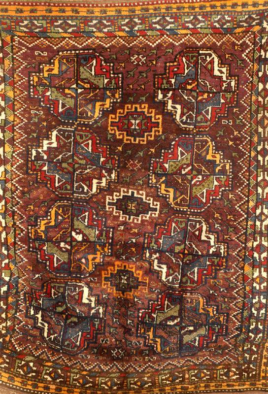 Khorassan Kordi, Persien, um 1920, Wolle auf Wolle, ca. 204 x 167 cm, Schätzwert: 1700.- EURO, EHZ: 3-4