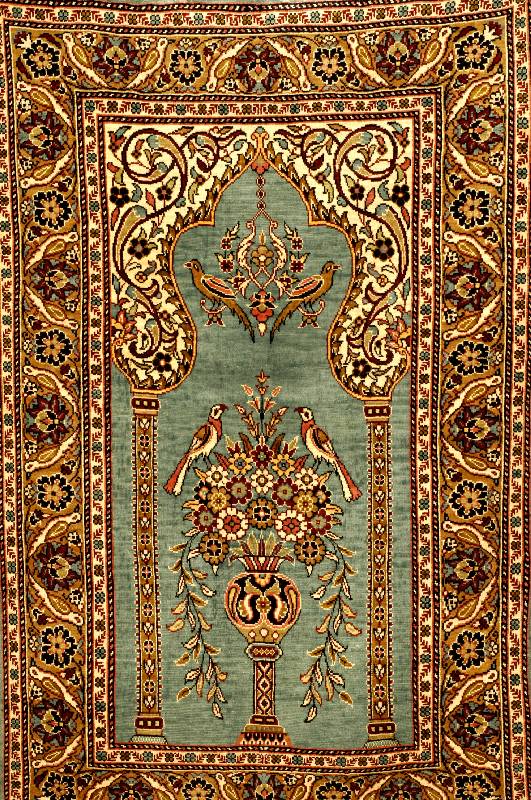 Kaiseri sign, TÜrkei, ca. 20 Jahre, reine Naturseide, ca. 85 x 55 cm, SchÄtzwert: 1350.- EURO, EHZ: 1-2