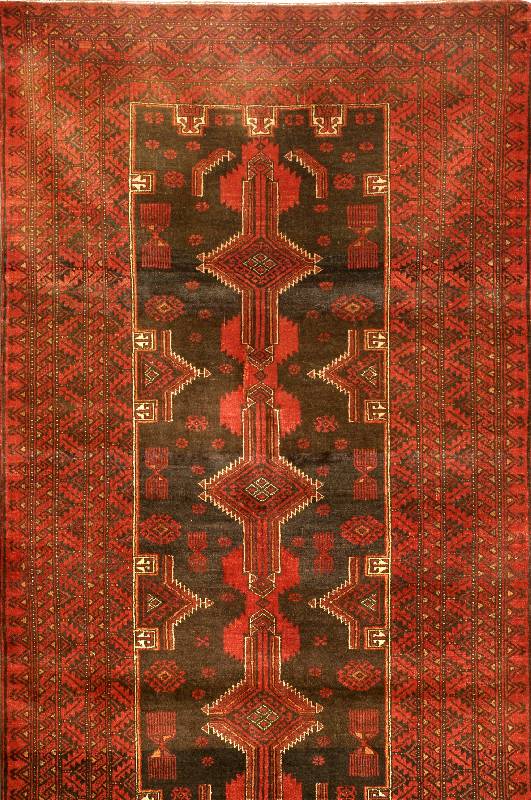 Belutch alt, Persien, um 1950, Wolle auf Wolle, ca. 224 x 120 cm, Schätzwert: 950.- EURO, EHZ: 2-3, gesamt guter Zustand, gereinig t.