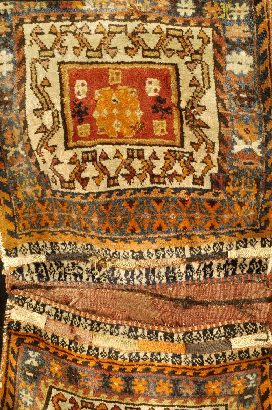 Doppeltasche Alt (Chamseh), Persien, um 1920, Wolle auf Wolle, ca. 113 x 54 cm, Schätzwert: 750.- EURO, EHZ: 5, Selten.