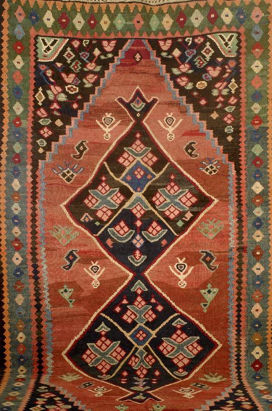 Kelim Bidjar, Persien, um 1930, Wolle auf Wolle, ca. 330 x 160 cm, EHZ: 2