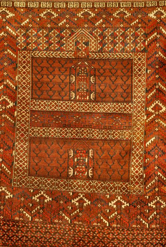 Tekke Engsi, Turkmanestan, um 1900, Wolle auf Wolle, ca. 140 x 115 cm, SchÄtzwert: 3500.- EURO, EHZ: 3, gesamt guter Erhaltungszu stand, ...