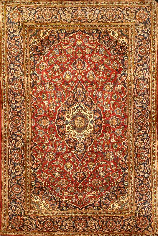 Keschan Alt, Persien, ca. 60 Jahre, Wolle auf Baumwolle, ca. 210 x 135 cm, Schätzwert: 2000.- EURO, EHZ: 2 (altersbedingt in einen he rvorragenden ...