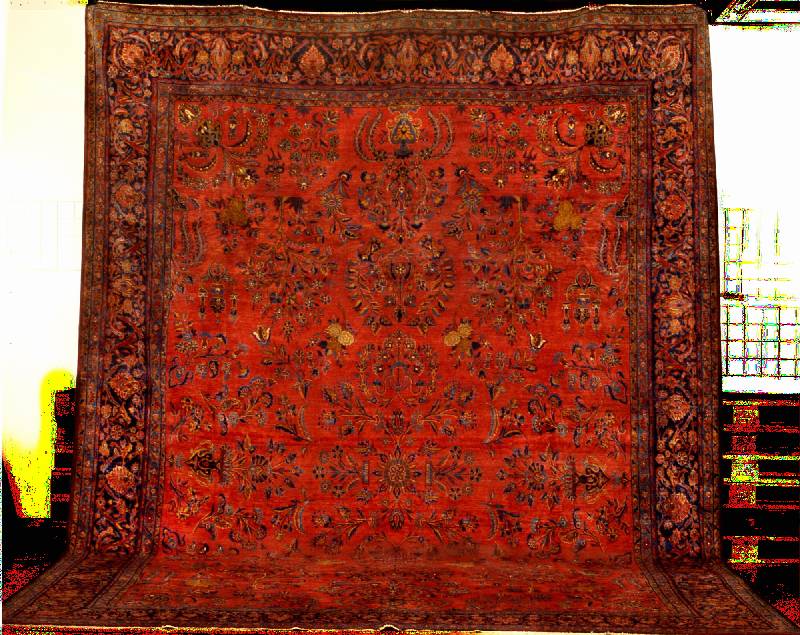 Prächtiger Keschan Antik (Manschester Wolle), Zentralpersien, reine Pflanzenfarben, um 19 00, hochwertige fetthaltige feine glanzreiche Korkwolle ...