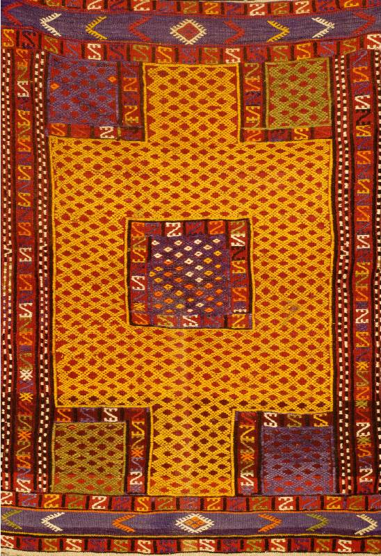 Hochzeits Kelim Alt, Türkei, um 1910/20, Wolle auf Wolle, ca. 153 x 114 cm, Schätzwert: 2000.- EURO, EHZ: 3