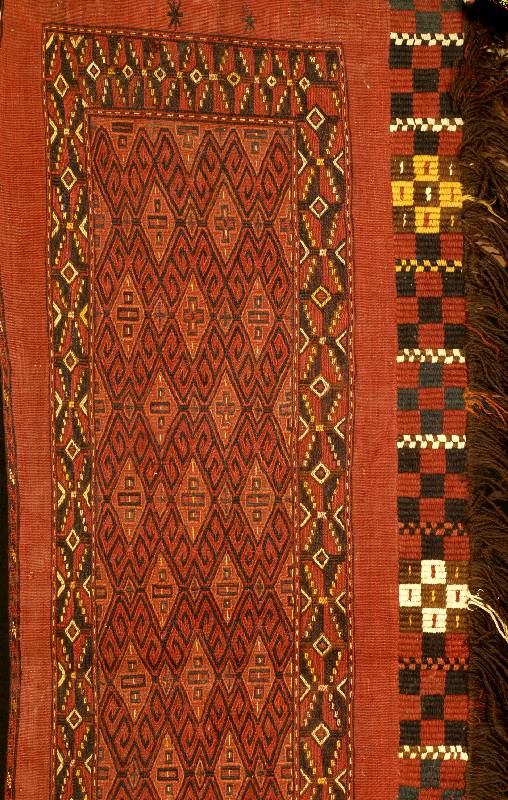 Sumakh Tschowal, Turkmenistan, um 1900, Wolle auf Wolle, ca. 158 x 60 cm, Schätzwert: 2200.- EURO, EHZ: 3