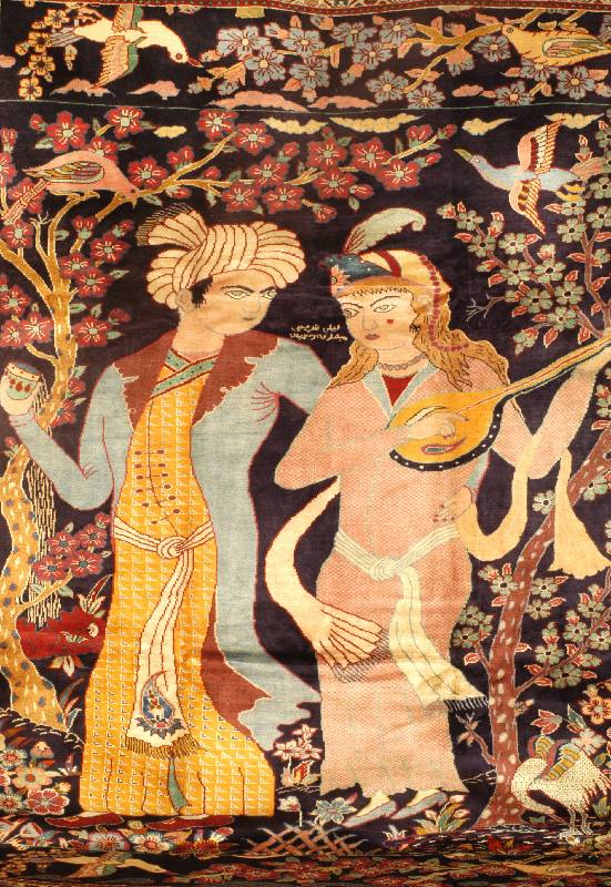Mehraban Bildteppich, Persien, ca. 40 Jahre, Wolle auf Baumwolle, ca. 307 x 220 cm, SchÄtzwert: 2500.- EURO, EHZ: 2 (altersbedingt in einen sehr ...