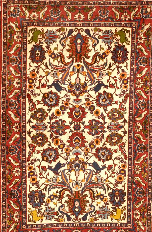Esfahan Mobarake alt, Persien, um 1940, Wolle auf Baumwolle, ca. 165 x 100 cm, Schätzwert: 1200.- EURO, EHZ: 2
