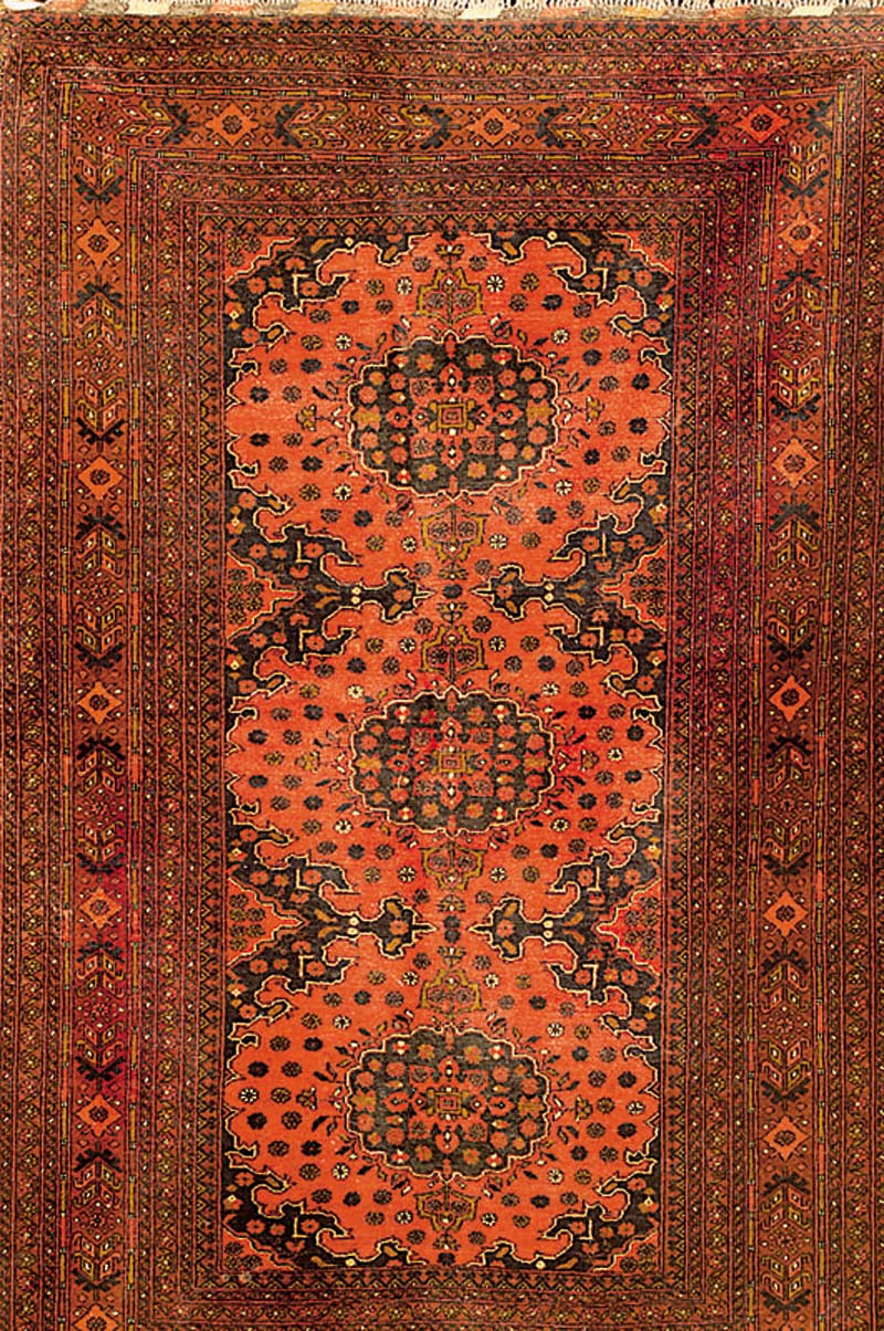 Khalmohamadi, Afghanistan, ca. 15 Jahre, Wolle auf Baumwolle, ca. 195 x 130 cm, SchÄtzwert: 1200.- EURO, EHZ: 2