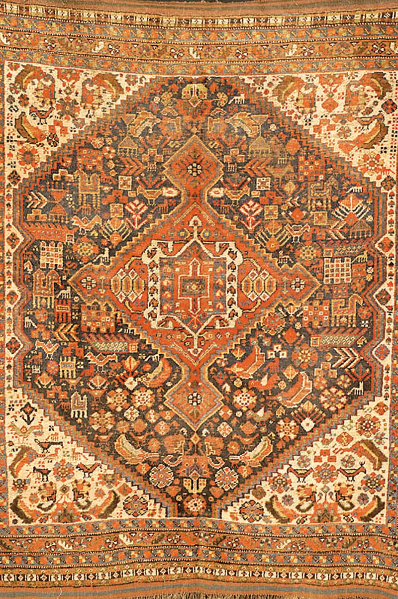Chamseh antik, Persien, um 1910, Wolle auf Wolle, ca. 179 x 142 cm, SchÄtzwert: 1400.- EURO, EHZ: 4