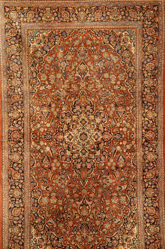 Keschan, Persien, ca. 60 Jahre, Wolle auf Baumwolle, ca. 223 x 130 cm, Schätzwert: 5500.- EURO, EHZ: 2 (sehr guter Erhaltungszust and), selten und ...