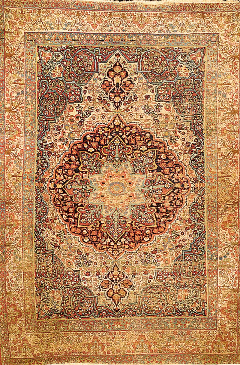 TÄbriz, Persien, um 1900, Wolle auf Baumwolle, ca. 185 x 133 cm, SchÄtzwert: 1400.- EURO, EHZ: 4-5, sehr selten und Sammelw Ürdig. Sehr schÖne ...