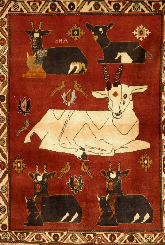 Shasavan Alt, Persien, ca. 60 Jahre, Wolle auf Baumwolle, ca. 155 x 115 cm, SchÄtzwert: 1100.- EURO, EHZ: 2