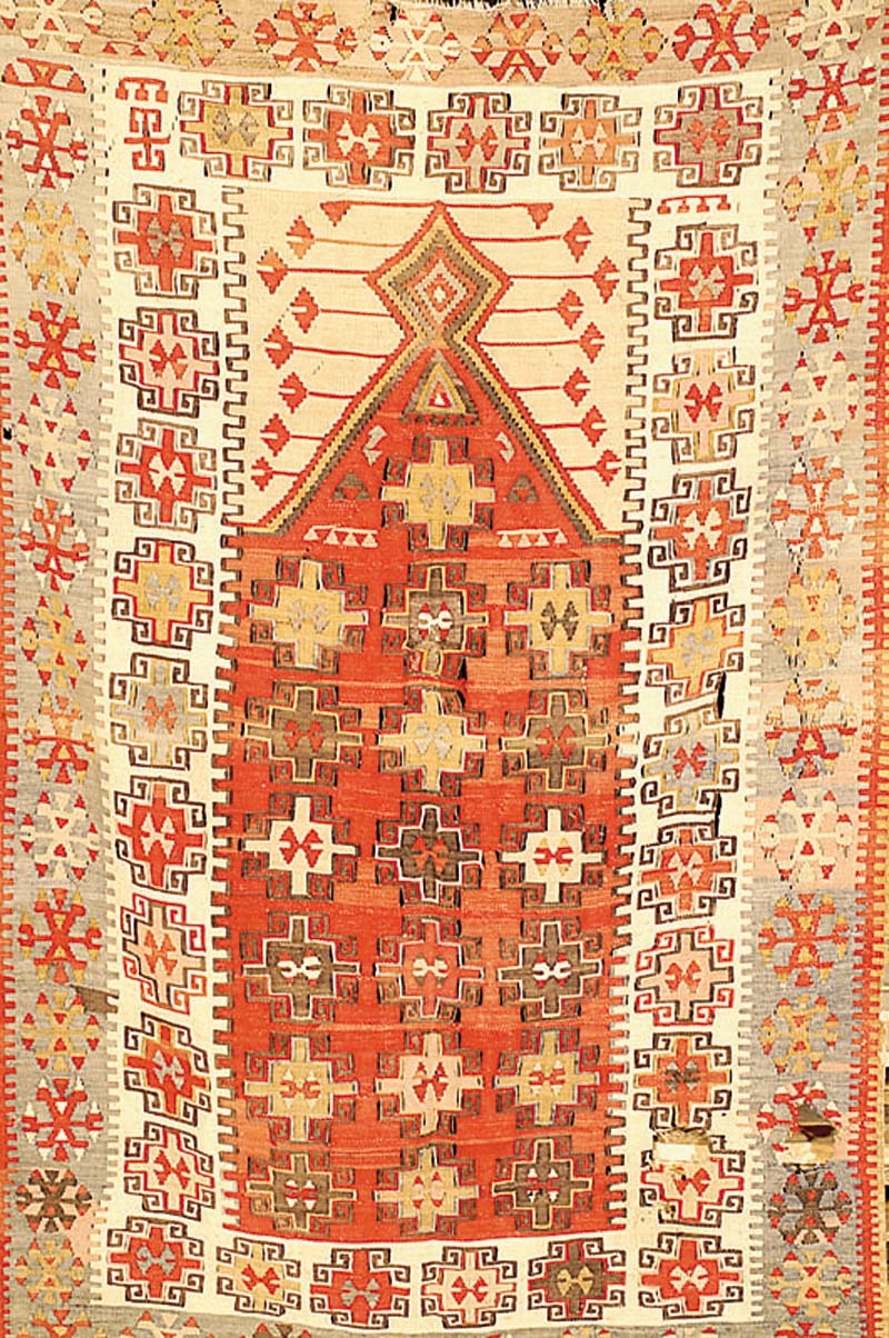 Anatol Kelim, TÜrkei, um 1920, Wolle auf Wolle, ca. 167 x 109 cm, SchÄtzwert: 1250.- EURO, EHZ: 6