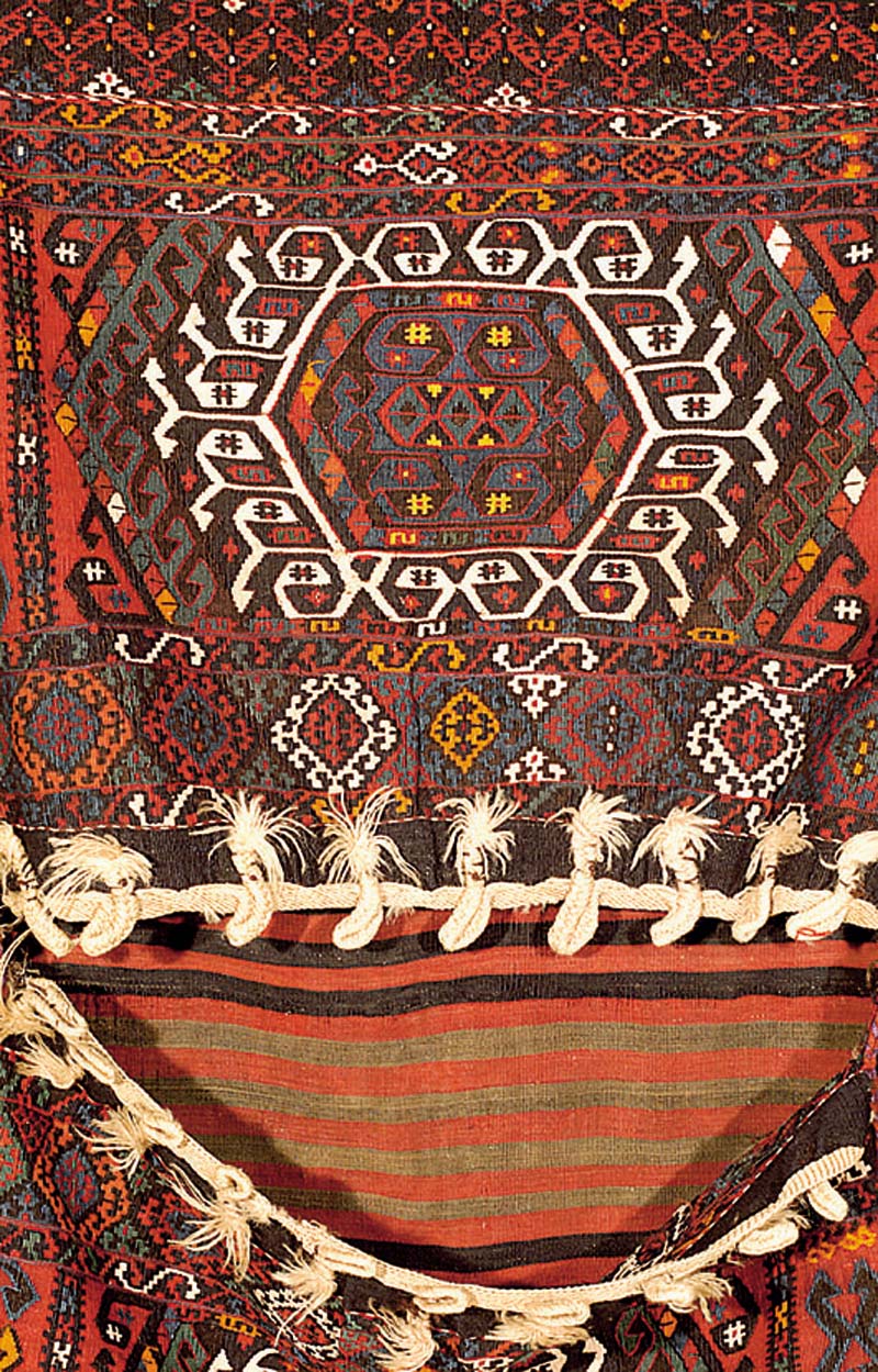 Kelim Doppeltasche Antik, TÜrkei, um 1900, Wolle auf Wolle, ca. 148 x 85 cm, SchÄtzwert: 2000.- EURO, EHZ: 2-3