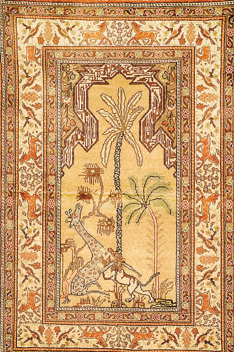 Kaisery, TÜrkei, um 1950, Flor Seide, ca. 136 x 88 cm, SchÄtzwert: 1200.- EURO, EHZ: 2