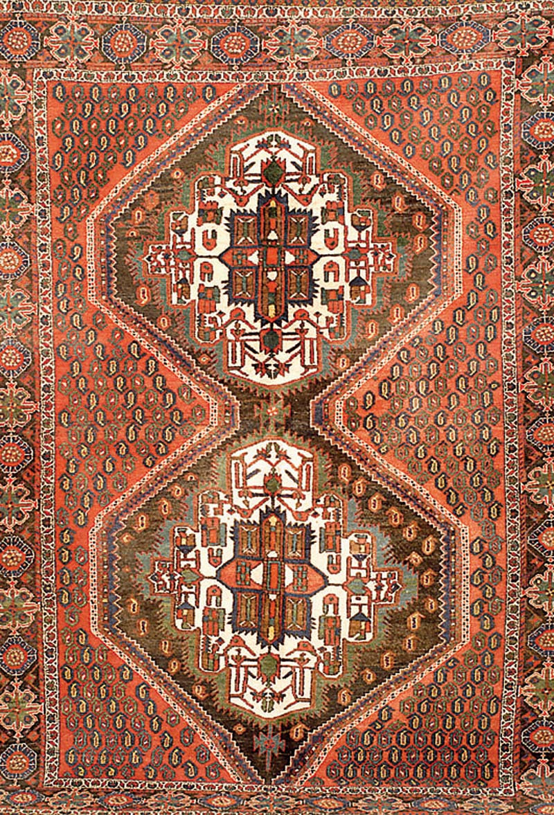 Afschar, Persien, um 1950, Wolle auf Baumwolle, ca. 214 x 160 cm, Schätzwert: 1200.- EURO, EHZ: 2-3