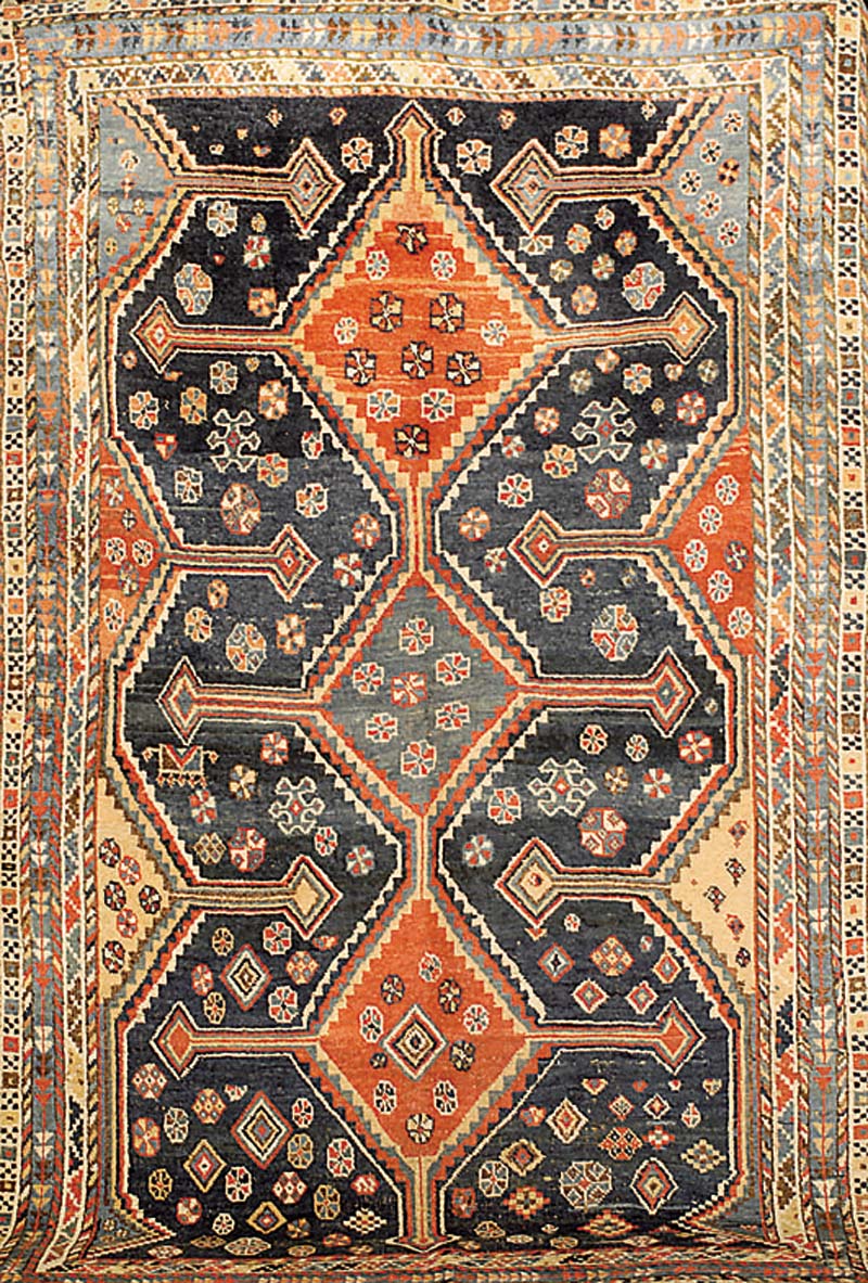 Lori Bachtiari Antik, Persien, um 1890, Wolle auf Wolle, ca. 255 x 160 cm, SchÄtzwert: 3000.- EURO, EHZ: 4, sehr seltenes Format, rei ne ...